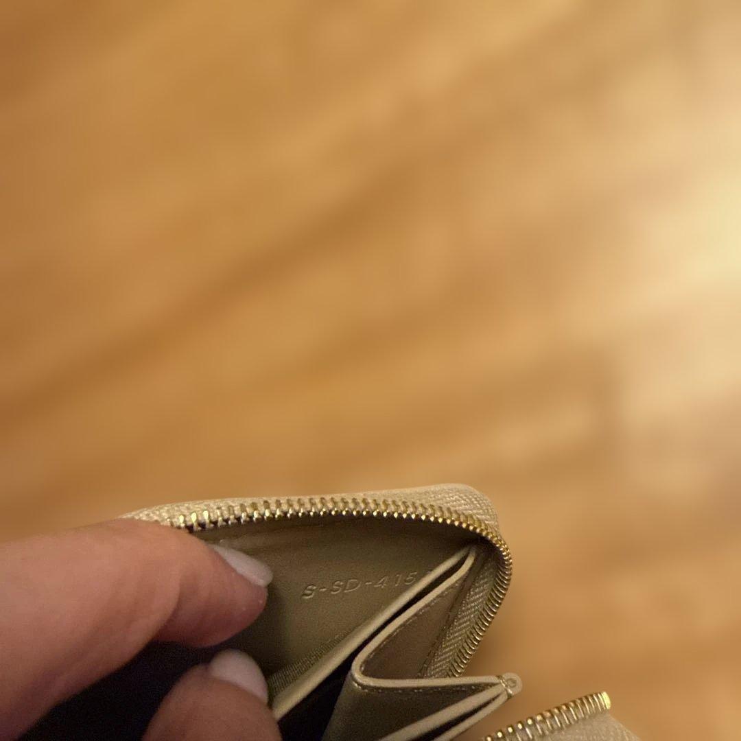 CELINE ゴールド スモールジップウォレット