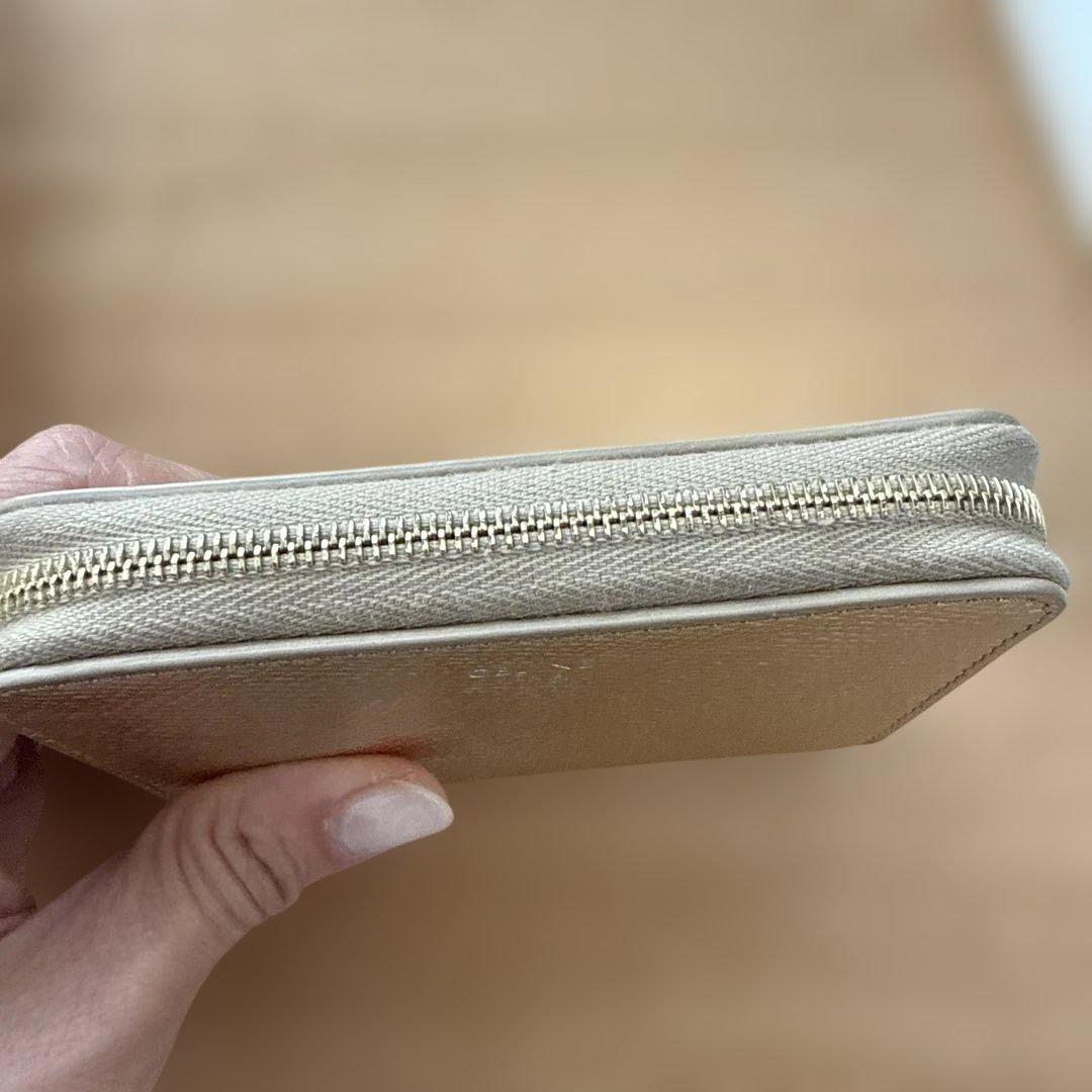 CELINE ゴールド スモールジップウォレット