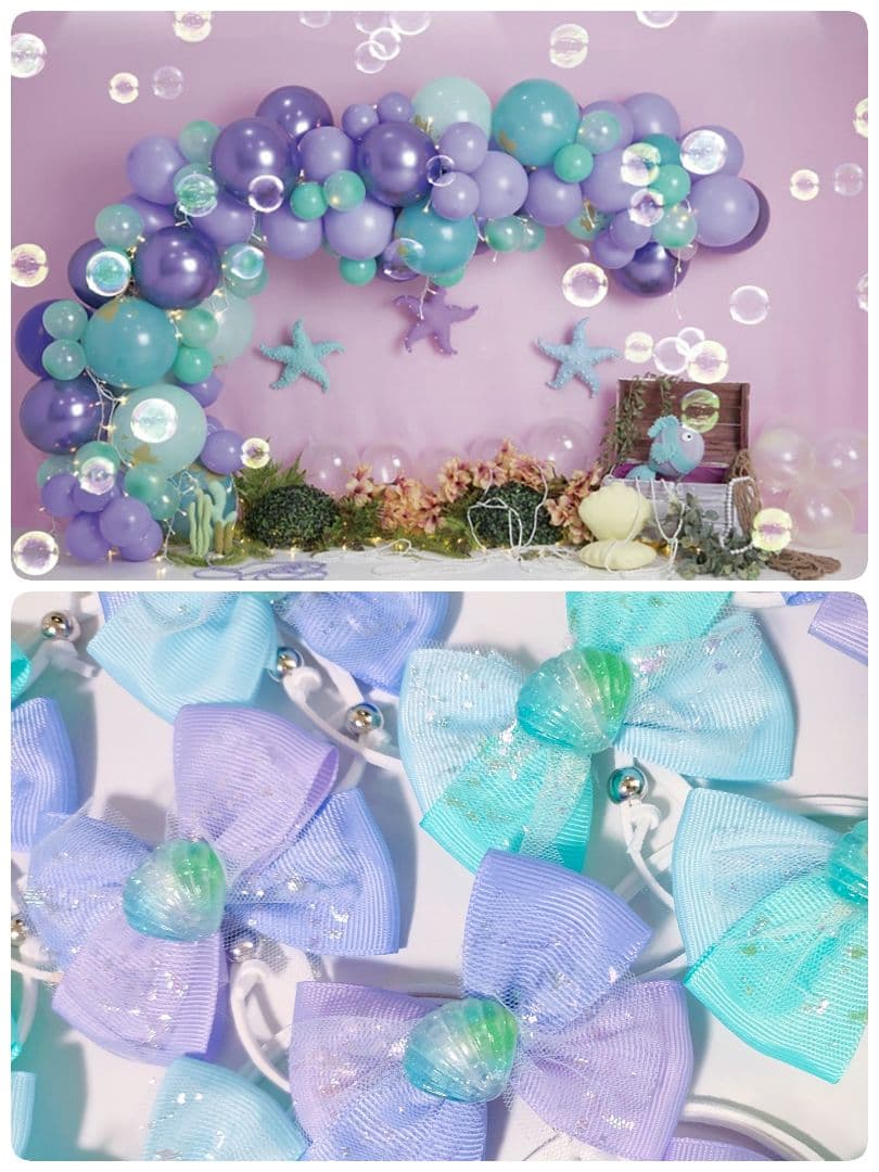 夏トリミングチョーカーリボン　ペットサロン用　貝殻シェル　スイカ　パイナップル