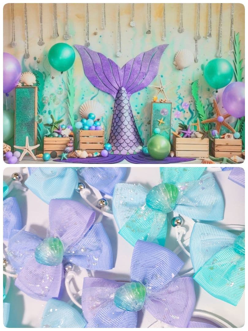 夏トリミングチョーカーリボン　ペットサロン用　貝殻シェル　スイカ　パイナップル