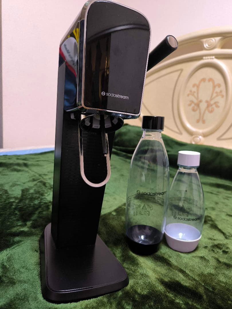 sodastream 炭酸水メーカー ブラック 2本ボトル付き