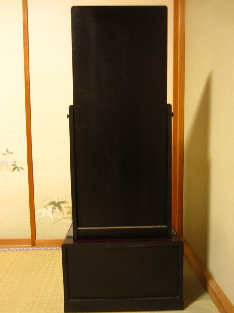 極美品◆伝統工芸◆鎌倉彫◆鏡台/姿見「梅の図」桐の引出し◆梱包・発送たのメル便