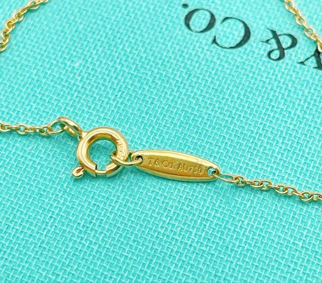 美品ティファニーダイヤモンドバイザヤード　イエローゴールド　エルサペレッティ