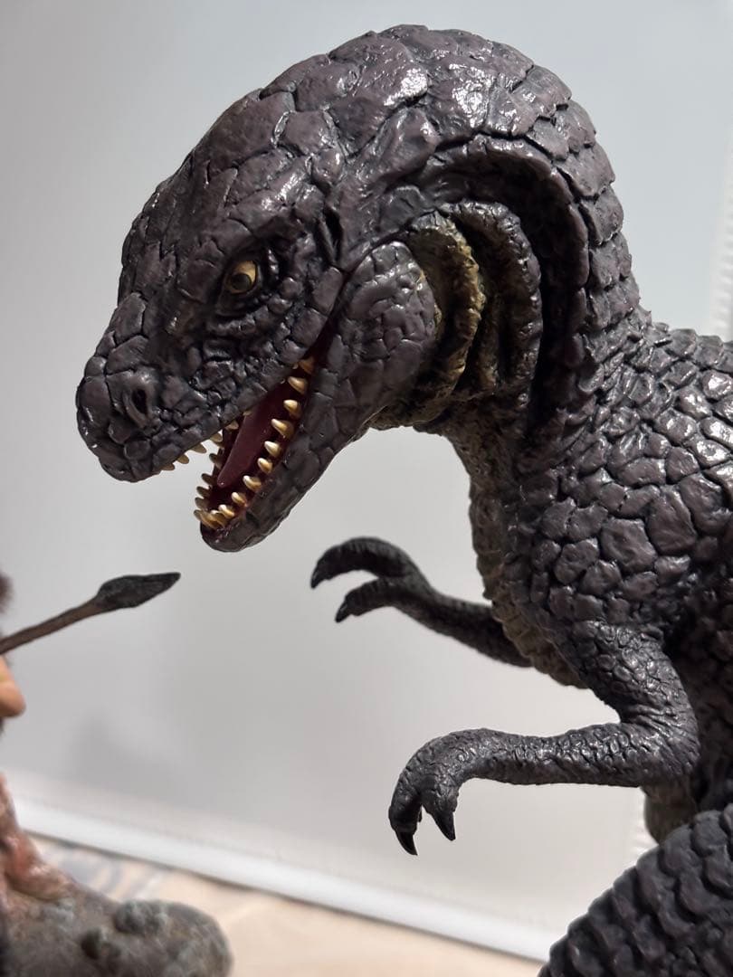 値下げ◆『恐竜100万年』32cmアロサウルス vs.トゥマク ソフビXPLUS