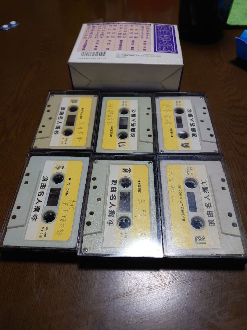 浪曲名人選カセットテープ6巻組
