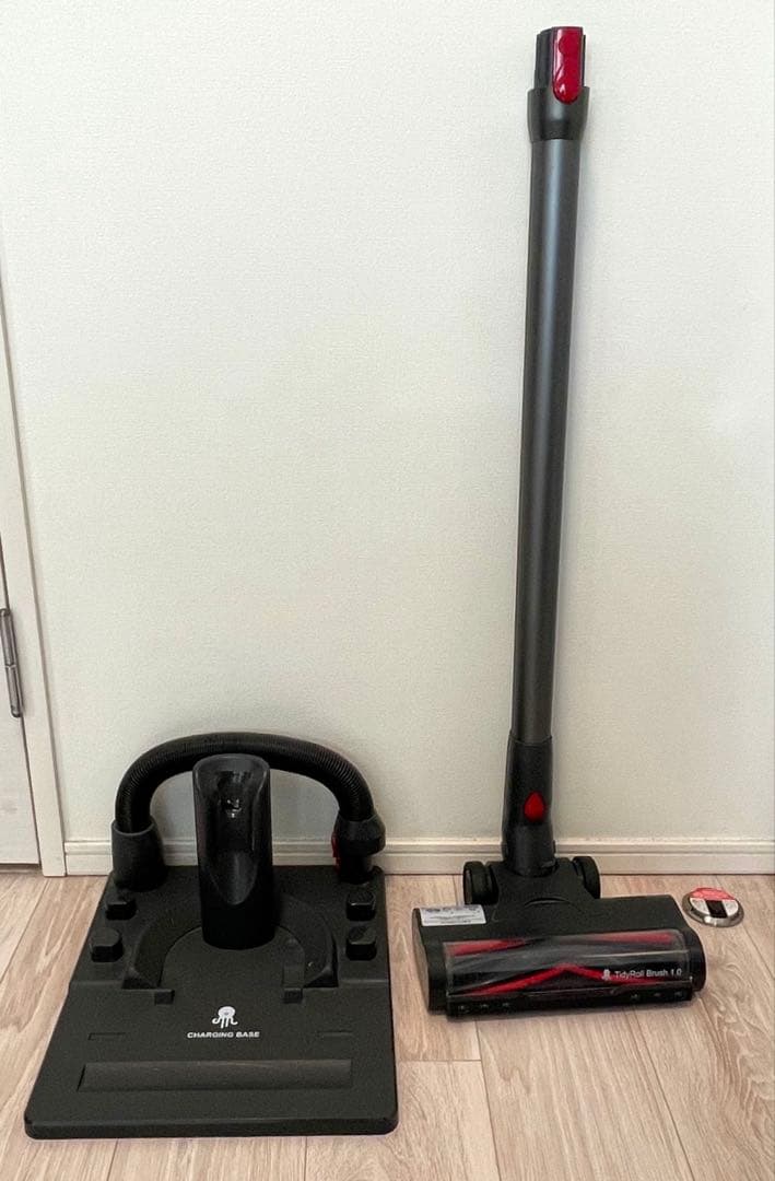 コードレス掃除機 400W強力吸引 充電収納一体型スタンド付き