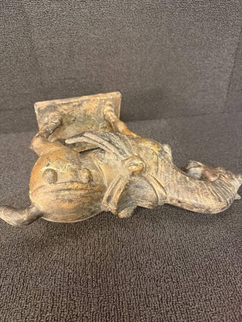 限定値下　まごころ堂　馬　銅像　高24㎝　幅31㎝　6167