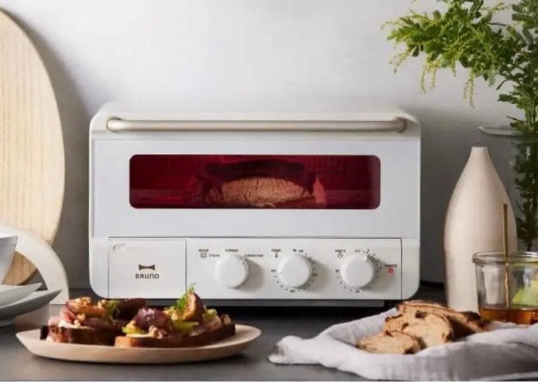 新品　BRUNO crassy+ スチーム＆ベイク トースター ホワイト
