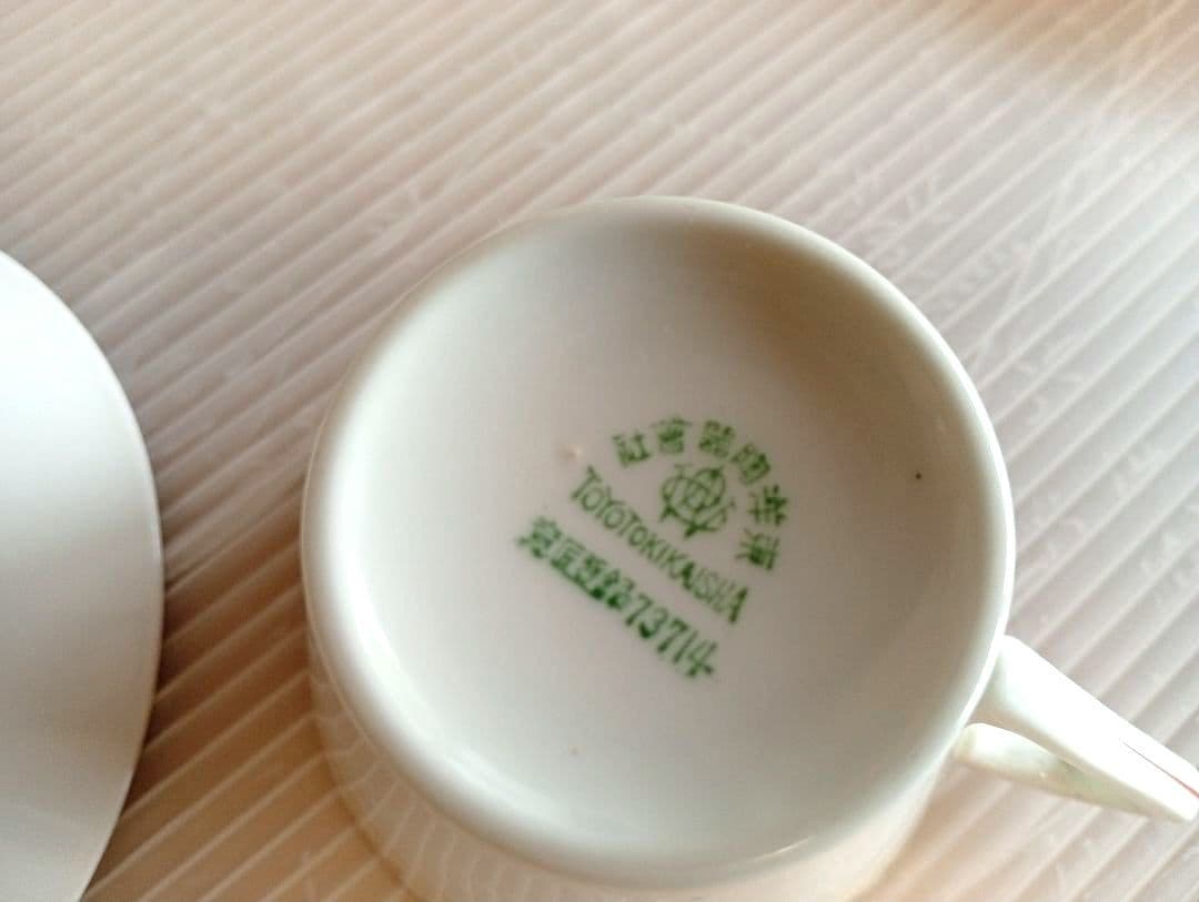 【珍品】東洋陶器会社 TOYOTOKIKAISYA カップ＆ソーサ－オールド東陶