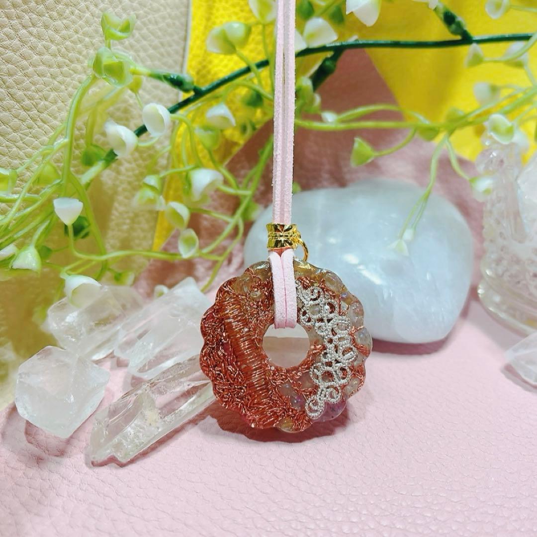 癒しのオルゴナイト❤️オーラクォーツ＋ロードナイトのフレンチクルーラー♡