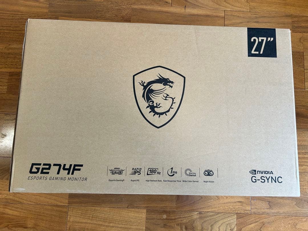 MSI ゲーミングモニター、ディスプレイ、27インチ、新品未開封未使用