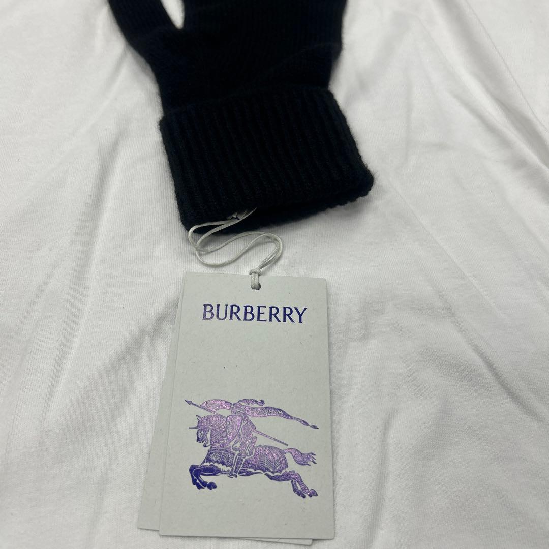 BURBERRY ブラック ニット手袋