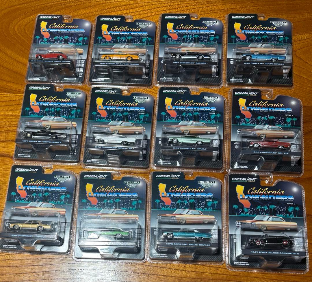 極美品 GreenLight カリフォルニア ローライダー コレクション 12台