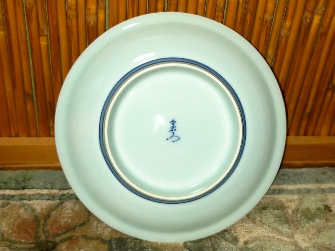 ♥未使用　人間国宝　今泉今右衛門　皿　共箱付き　骨董　古玩