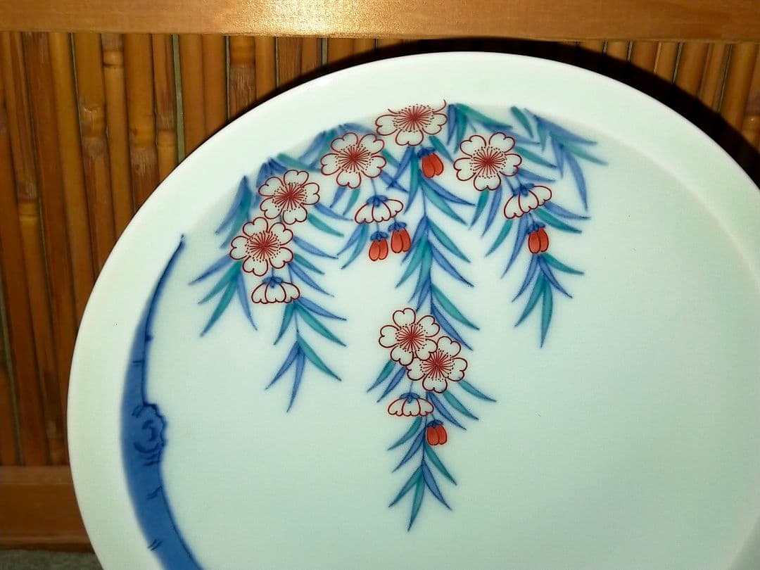 ♥未使用　人間国宝　今泉今右衛門　皿　共箱付き　骨董　古玩