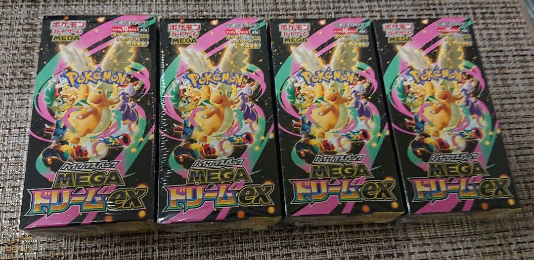 ポケモンカード MEGAドリームex 新品未開封 シュリンク付き 4BOX