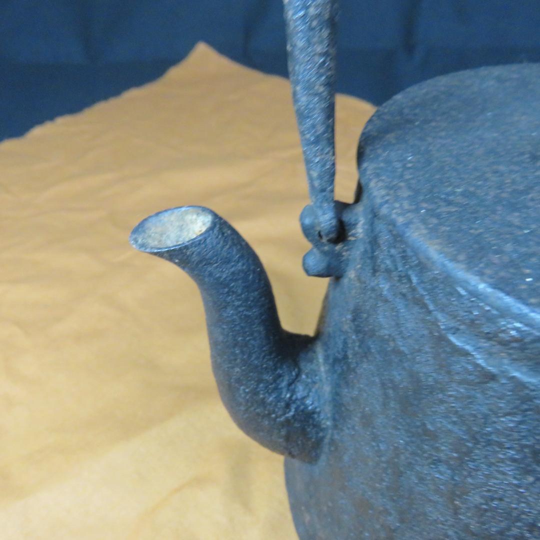 鉄瓶 南部鉄器 急須 銘 囲炉裏 薪ストーブ 大正 日本地図 記念品か