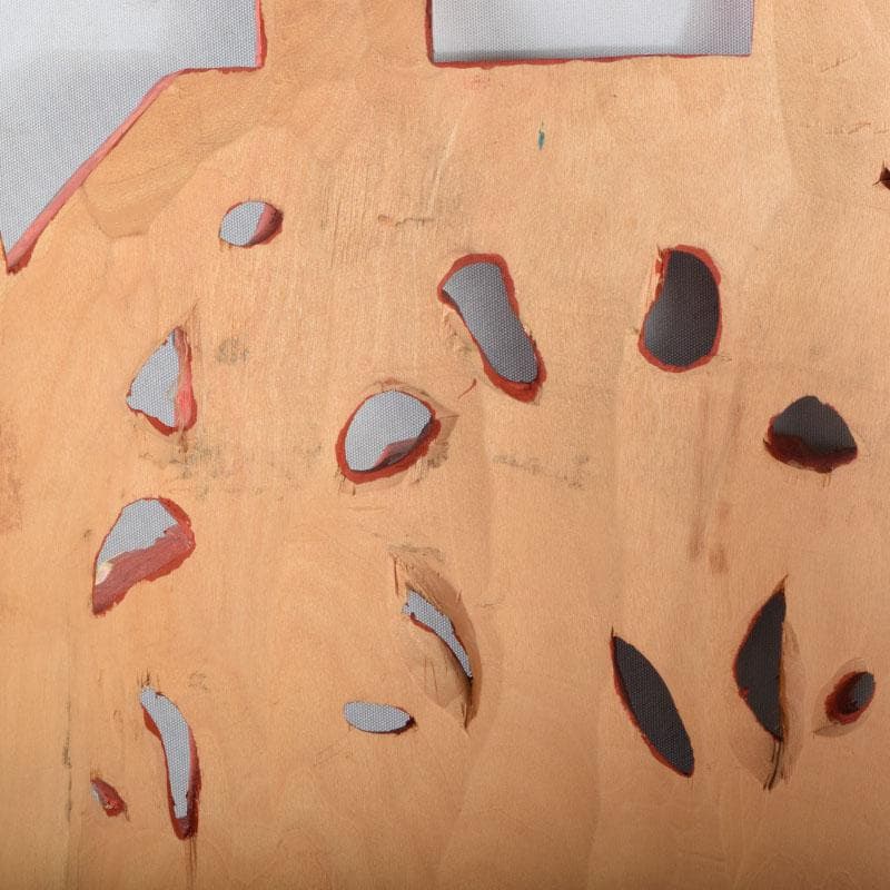 バリ島　インドネシア　彩色木彫　面　壁掛　N　9207A