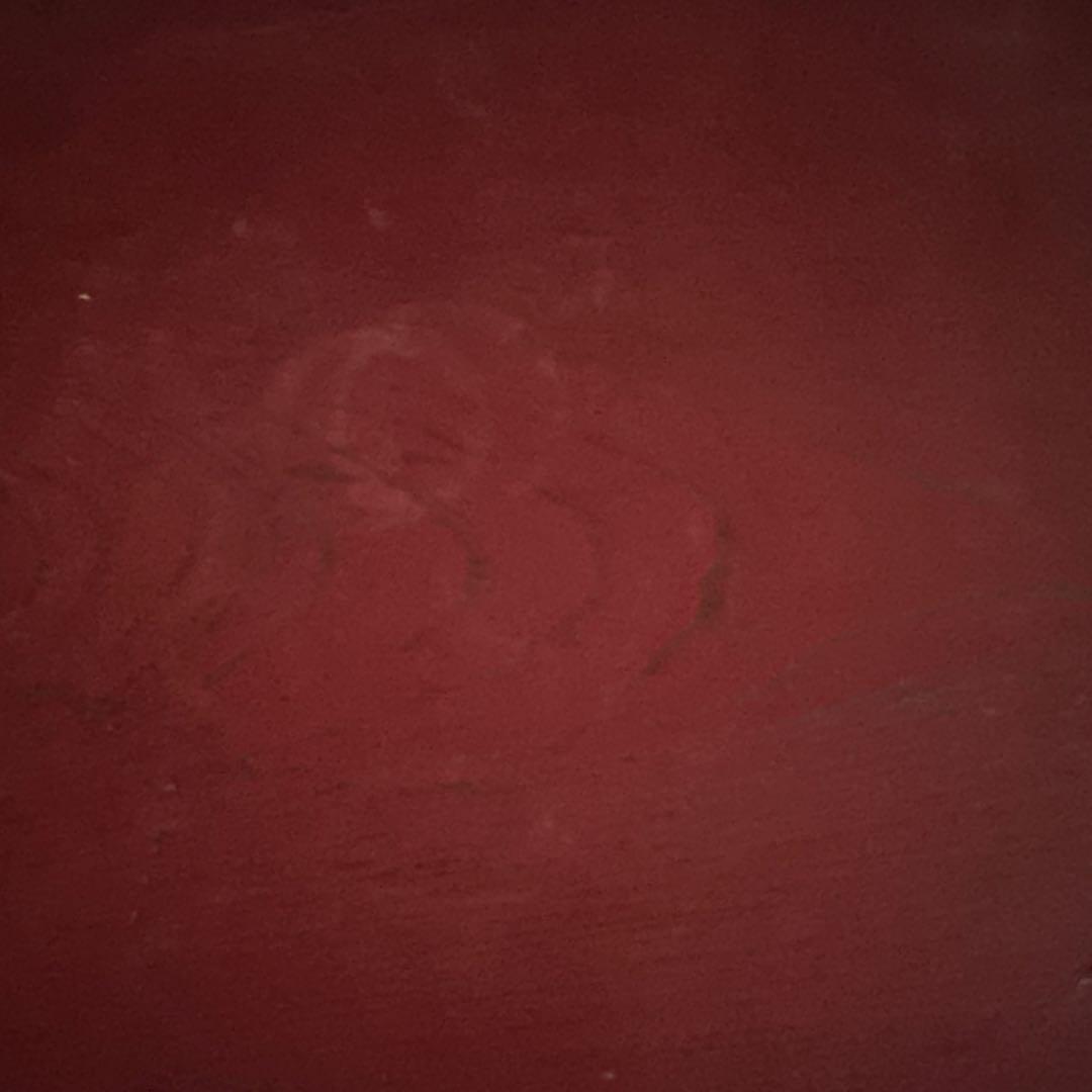 ヴィンテージ　赤い木製座卓　花台かもしれません