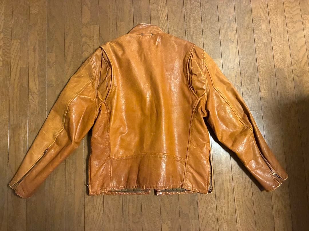 60s 70s THIS GENUINE LEATHER レザージャケット