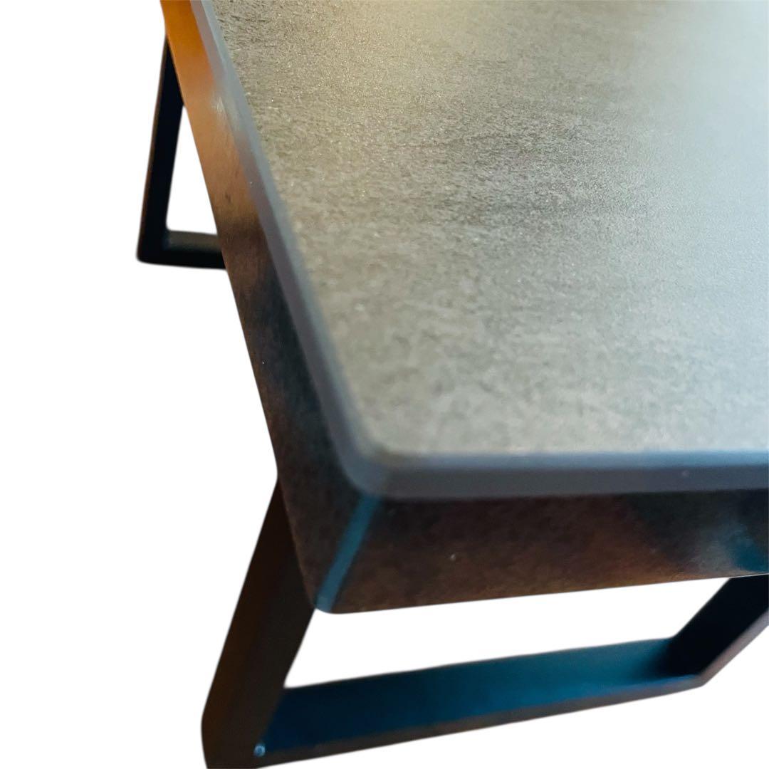 綾野製作所 ネオス セラミック ダイニングテーブル アイアングレー 135