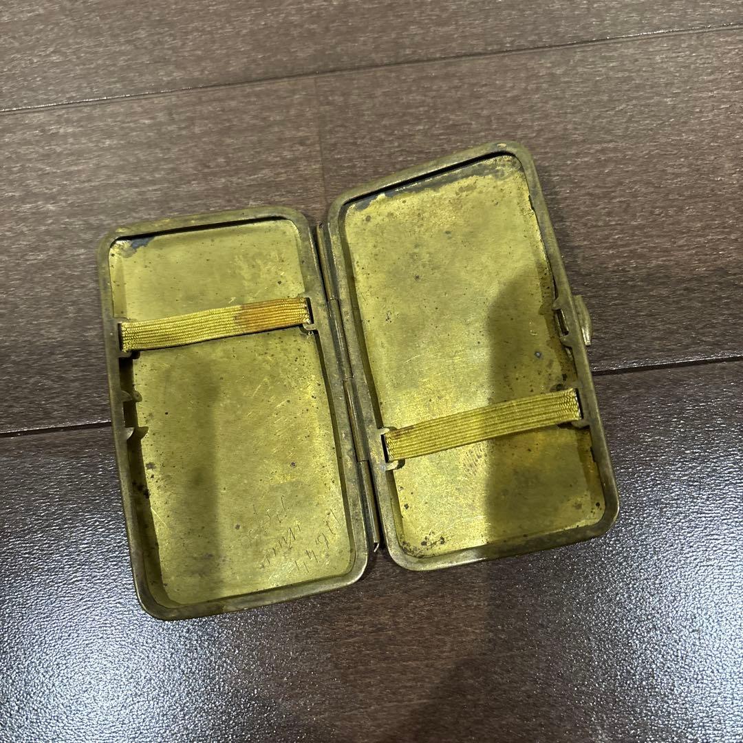 ビンテージ　巻紙ケース　紙タバコ　巻タバコ　真鍮ケース