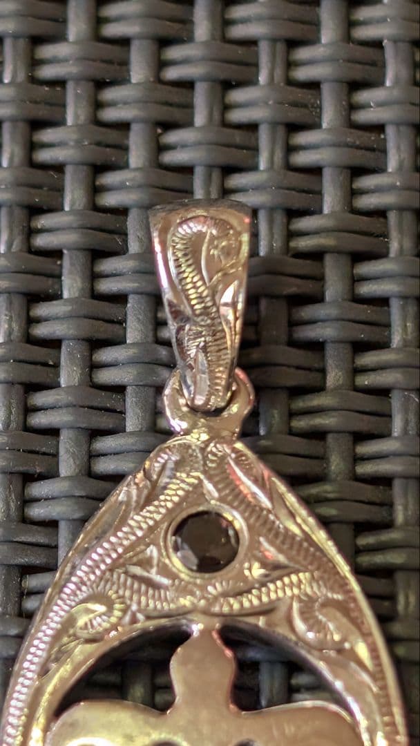 「最終値下げ」 ［オーダー品］ホヌ k14WG ブラックダイヤモンド トップ