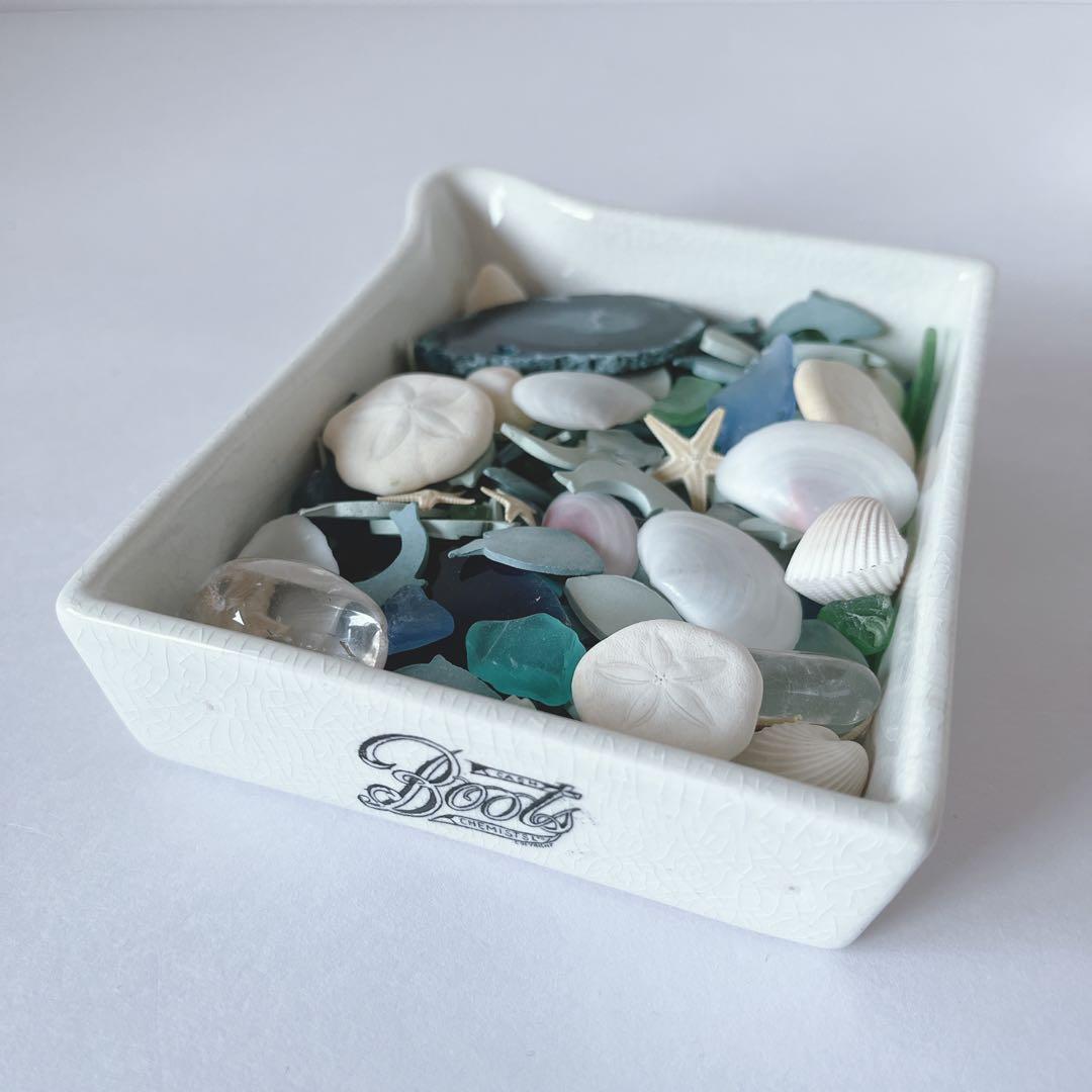 Boots Cash Chemists 陶器トレイ　アンティーク　イギリス