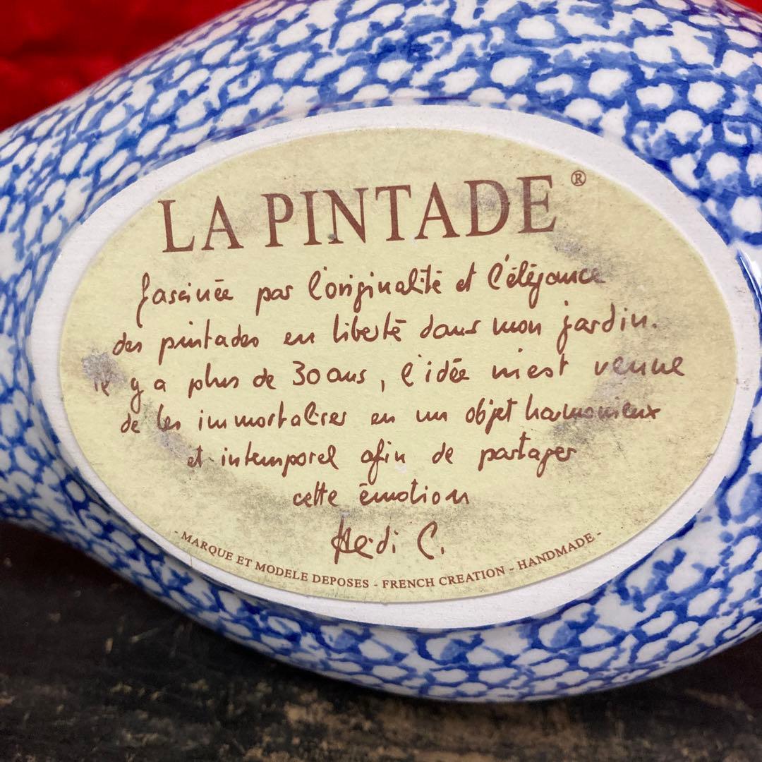 ホロホロ鳥　陶器オブジェ　置物　二体　ハイジ・カイヤール　インテリア雑貨