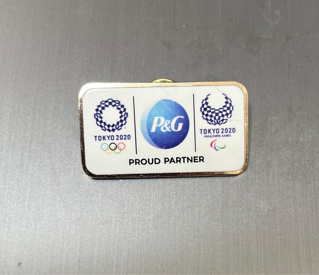 2020 東京オリンピック　P&G 職員　ピンバッジ　シリアル番号入り