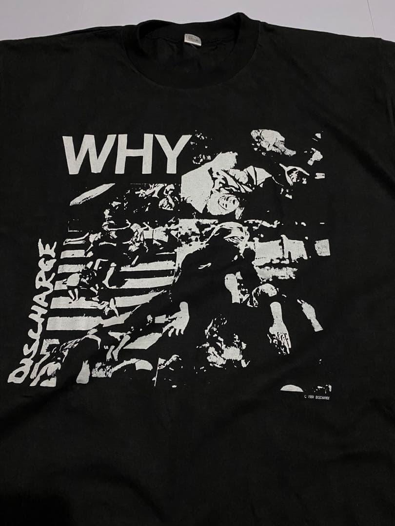 新品 DISCHARGE WHY 90s PUNK CRUST 日本製 GISM