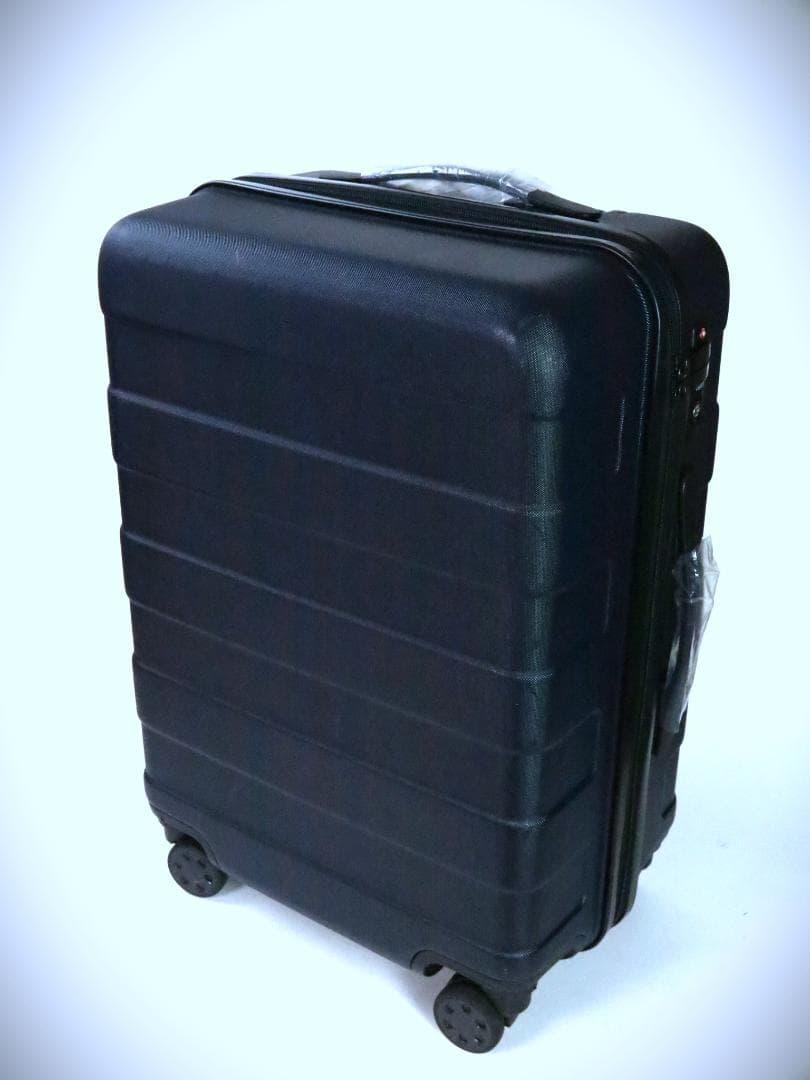 無印良品バーの高さを自由に調節できる ストッパー付ハードキャリー35L濃紺