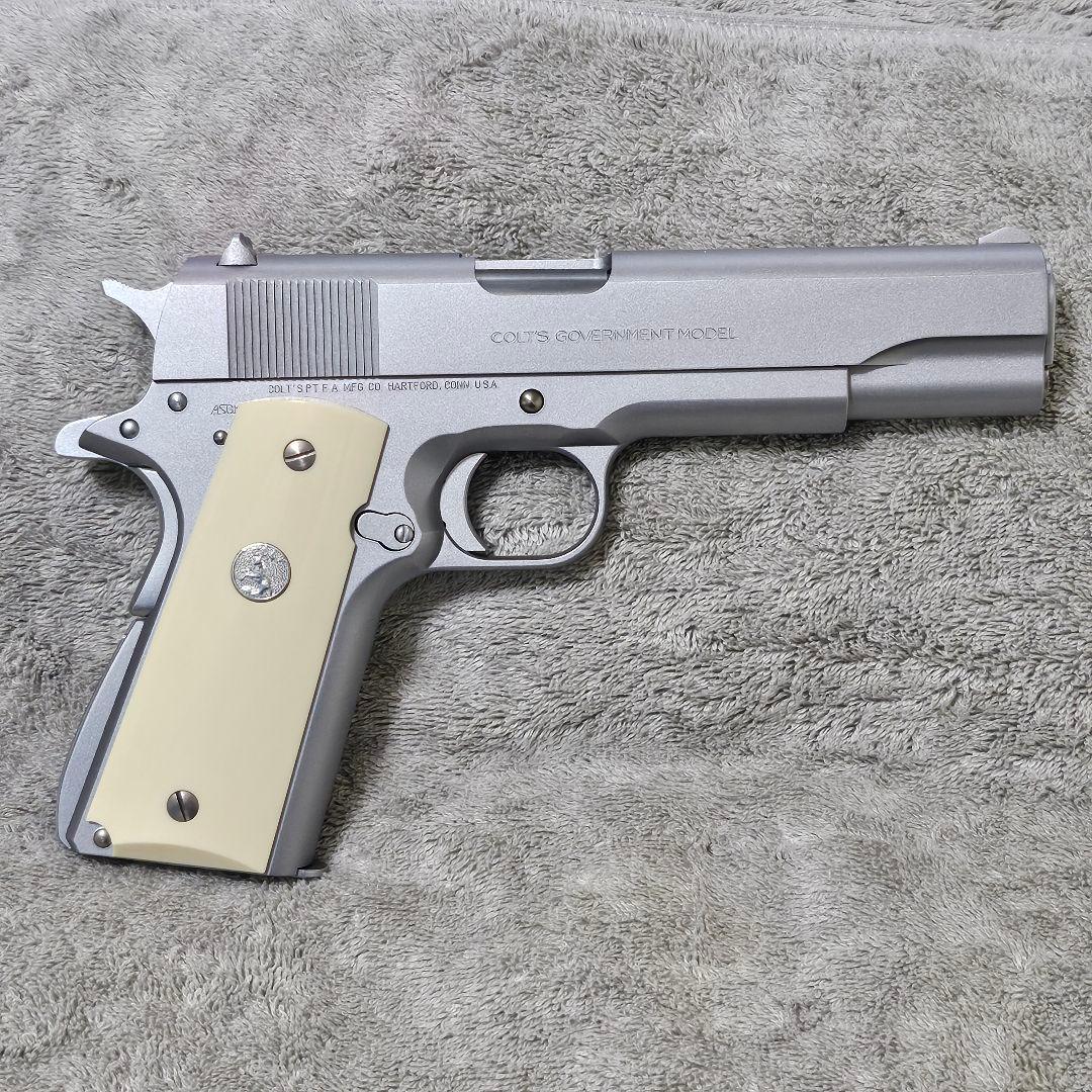 WA 純正HWガスブロ コルトガバメント MkIV シリーズ70 オールシルバー