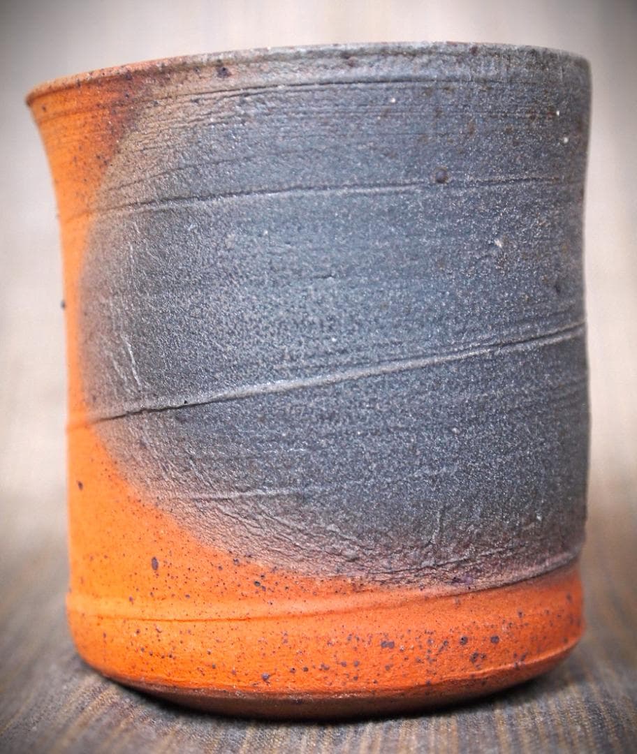 新作★中里太亀【師＆父：中里隆】唐津南蛮焼き締め湯のみA