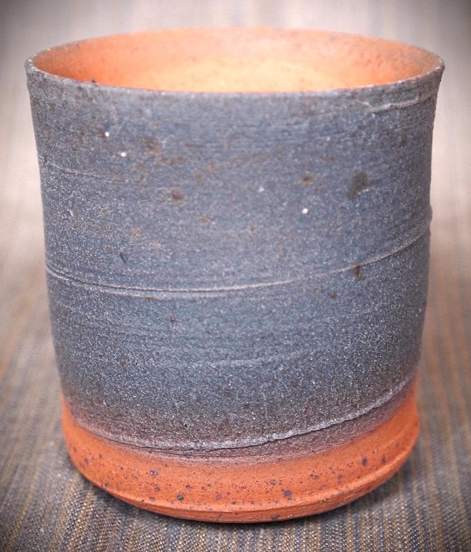 新作★中里太亀【師＆父：中里隆】唐津南蛮焼き締め湯のみA