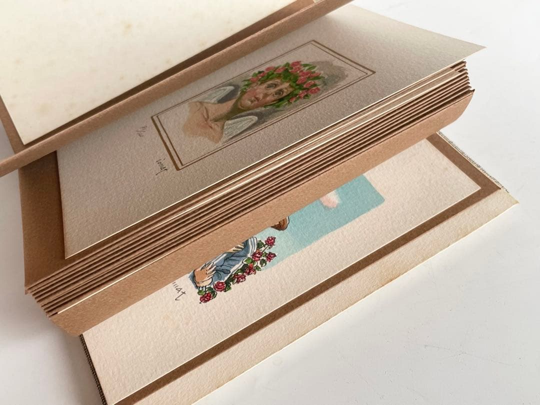 小松崎邦雄　リトグラフ石版画集 12の天使たち専用本型木箱付 限定本