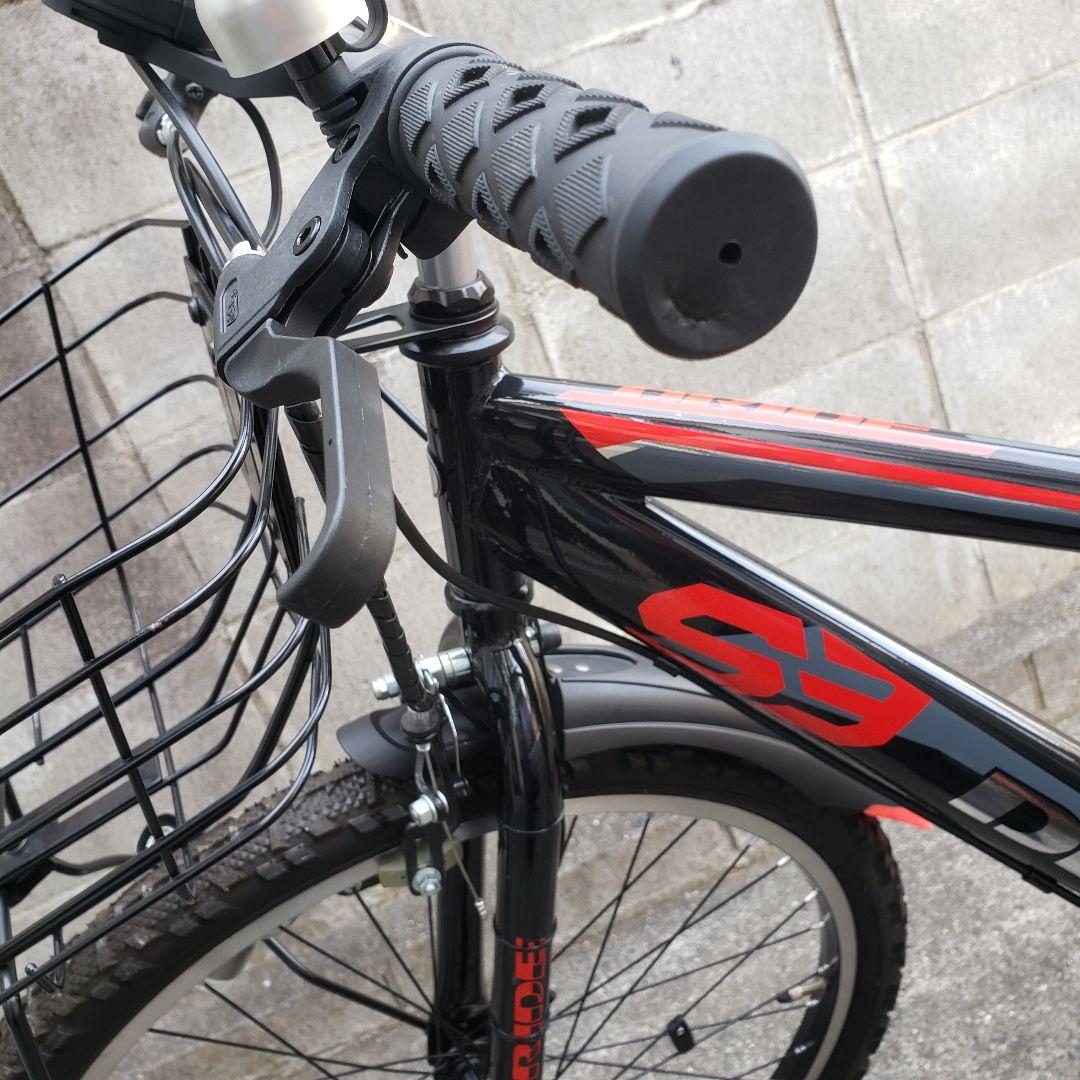 「引き取り限定」あさひ　ドライド24インチ　ブラック/レッド