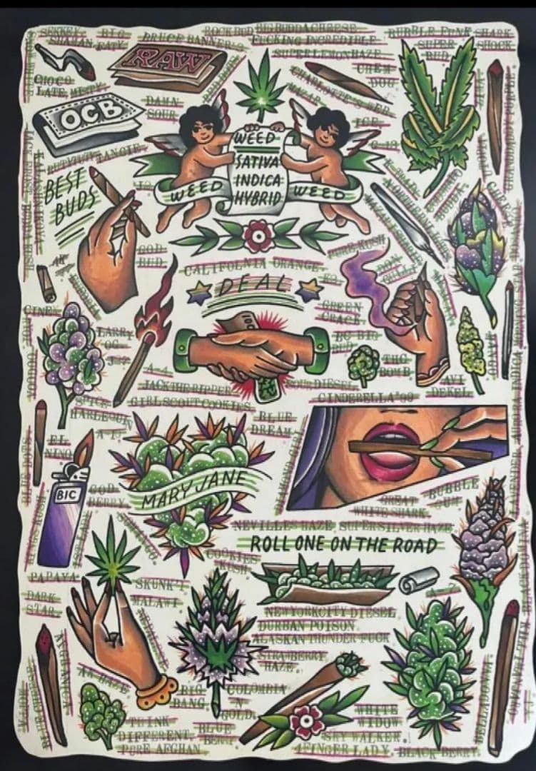 UE THE PARLOUR budspool tattoo　舐達磨