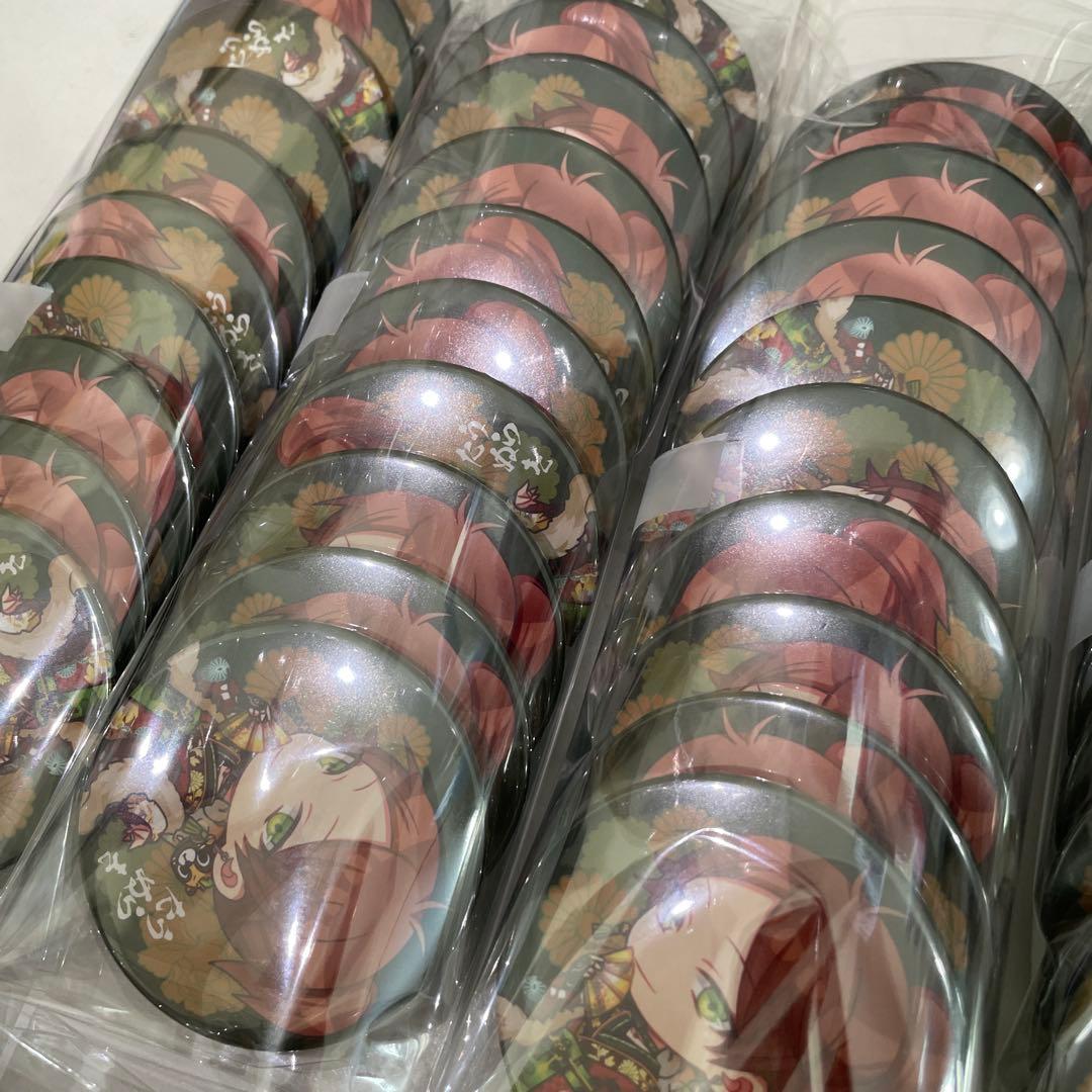 L32.浦島坂田船 花魁 缶バッジ うらたぬき 2020 春ツ デフォ