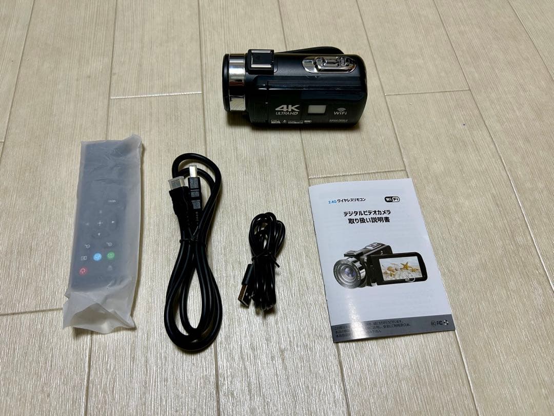 ビデオカメラ 4K 4800万画素 18倍デジタルズーム Wifi
