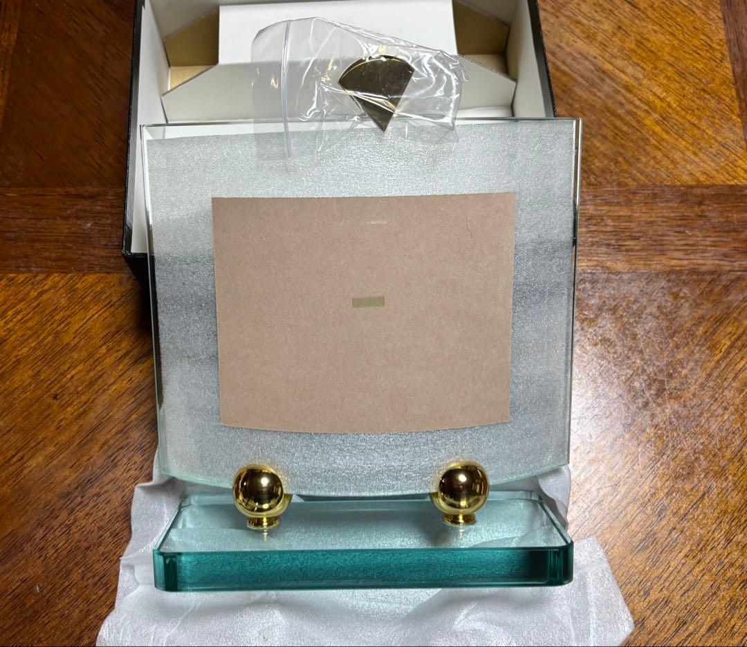 曲線形状 LADONNAガラス製 写真額縁 Kサイズ