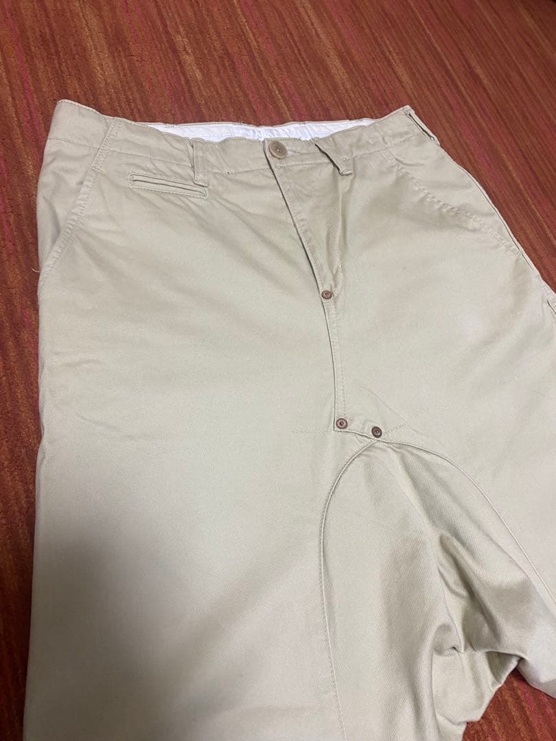 FUMITO GANRYU ガンリュウサルエルチノパンツ Mサイズ ベージュ