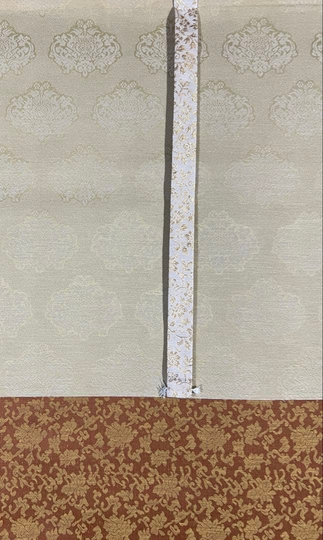 真作 増田春光 赤富士飛鶴 掛軸 絹本 共箱 タトウ