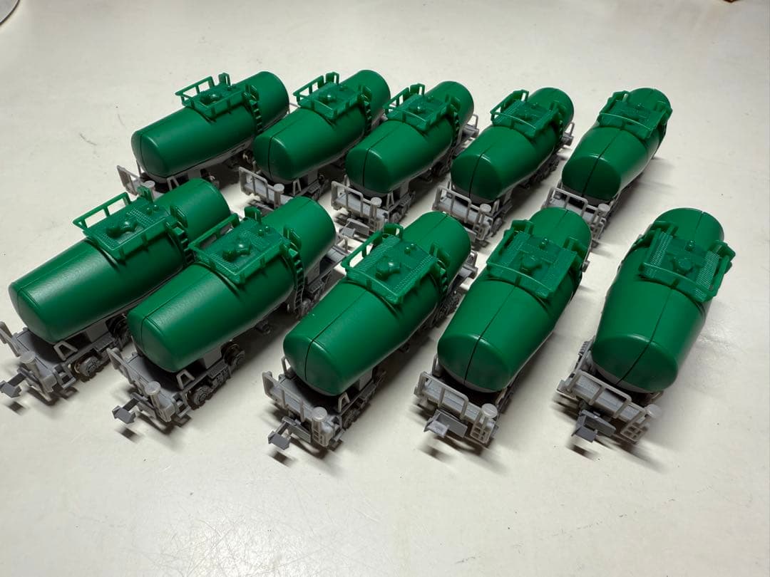 【シールなし】Bトレ　タキ1000 10両セット（走行台車Fに交換）