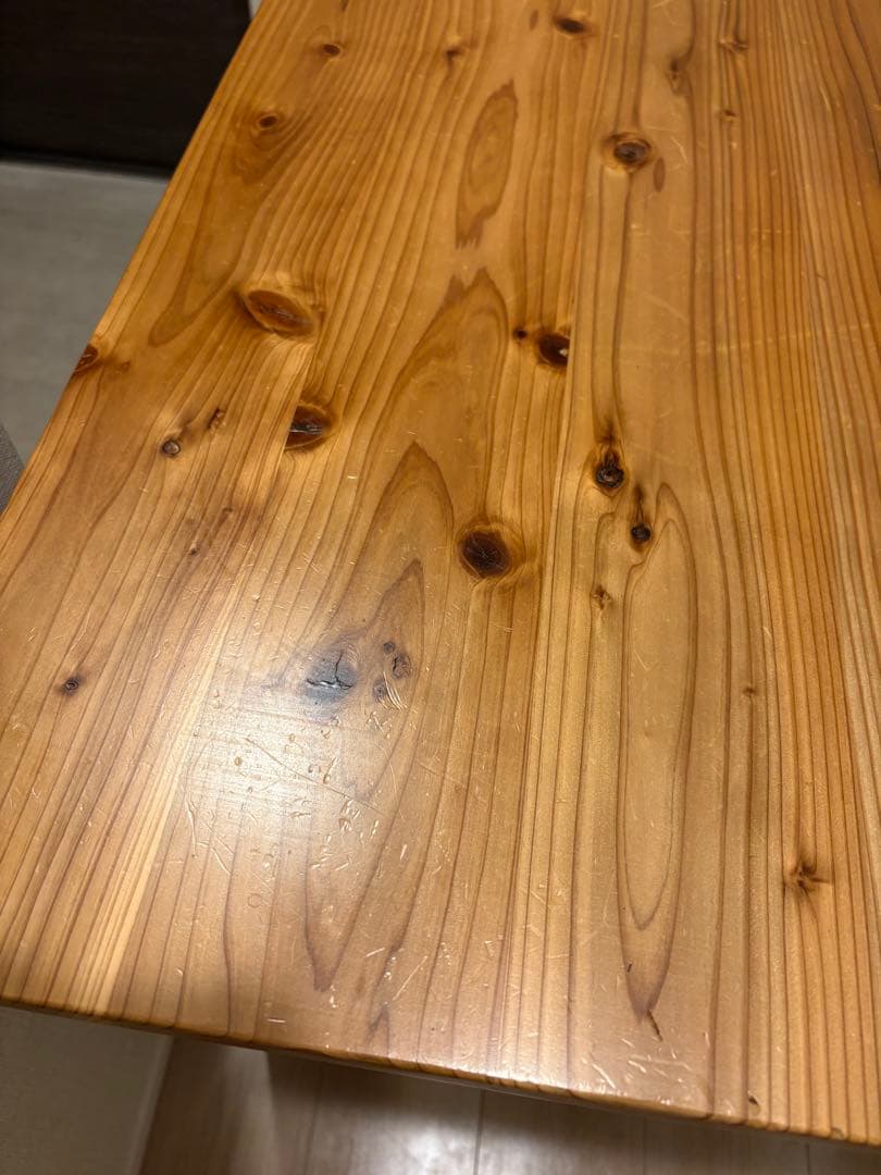 KANADEMONOTHE TABLE / 無垢 杉×Black Steel