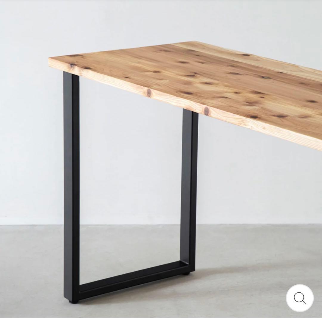 KANADEMONOTHE TABLE / 無垢 杉×Black Steel