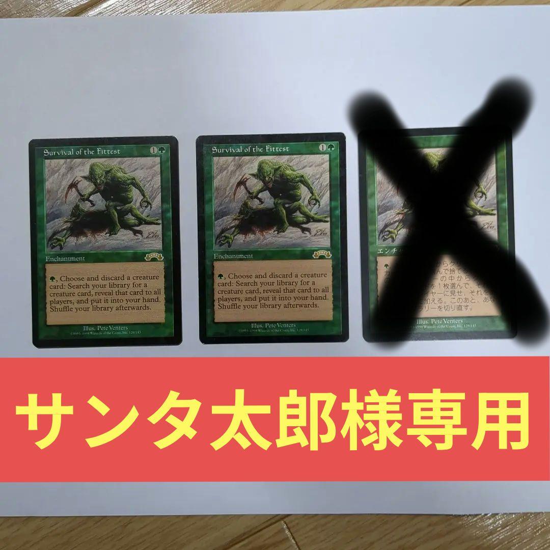 MTG 適者生存（２枚セット）　英語版２枚