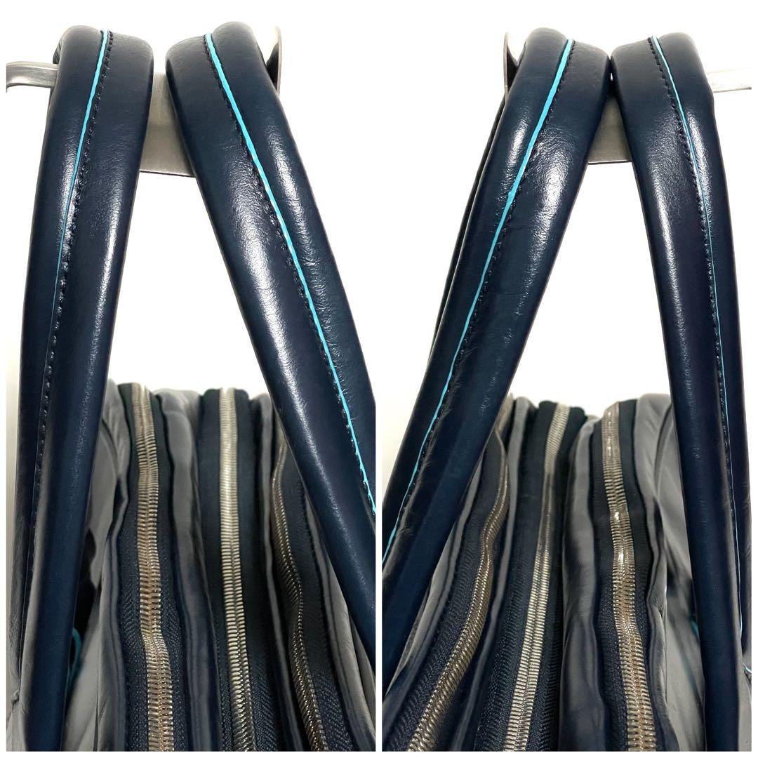 ✨希少美品✨PIQUADRO ブルースクエアコレクション 2wayブリーフケース