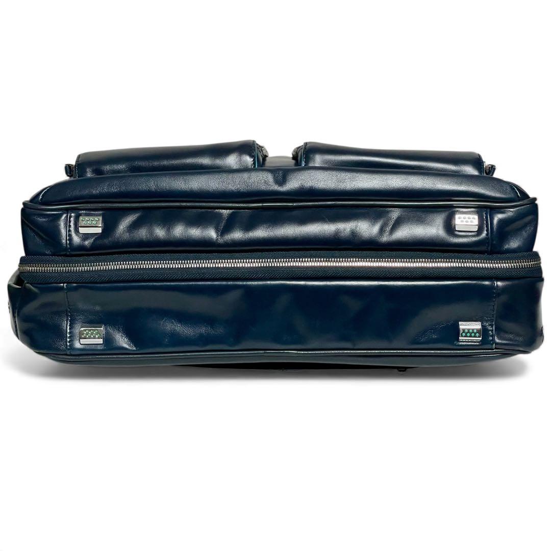 ✨希少美品✨PIQUADRO ブルースクエアコレクション 2wayブリーフケース