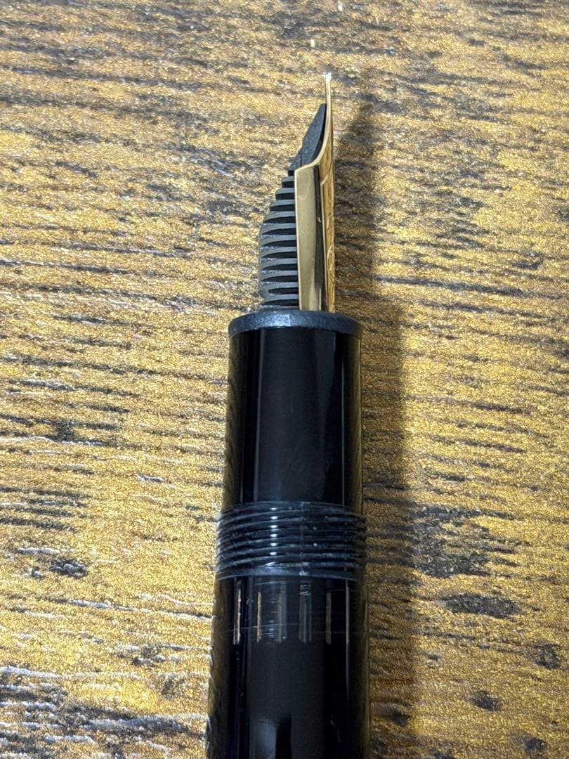 筆記確認&洗浄済　1980年代　全金　14K 146 モンブラン　万年筆　中細字